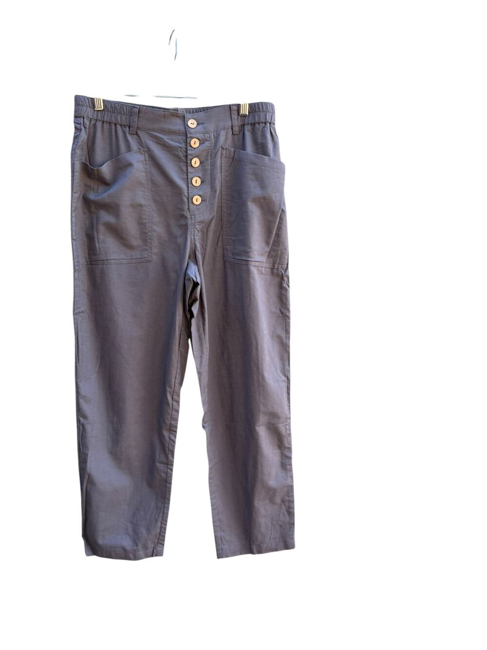 Lintico Linen Blend Pants Size Large New with Tags NEW Fly Button